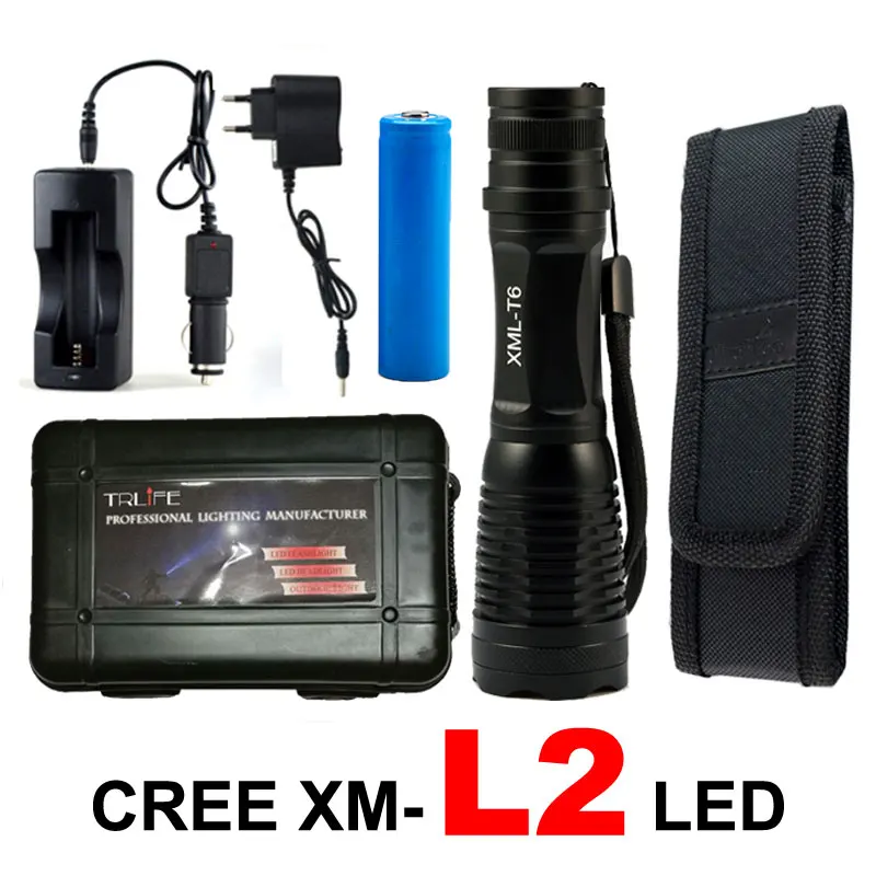 Lanternas e Lanternas 8000 lumen cree xml t6/l2 Fonte de Luz : Lâmpadas Led