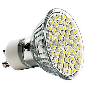 

GU10 3528 SMD 60 LED Pure Spot Lights Best Price 10pcs/lot White Warm White Spotlight Bulb Lamp 220V Energy Saving Free Shipping