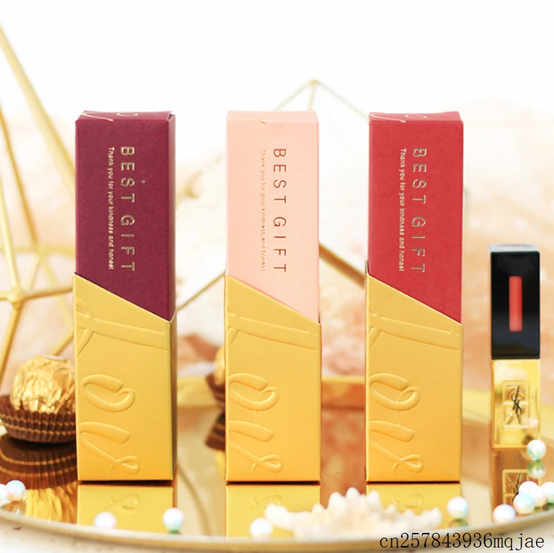 

100pcs Chocolate Candy Box Lipstick Boxes Wedding Favor and Gifts Packaging a Gift for Guests