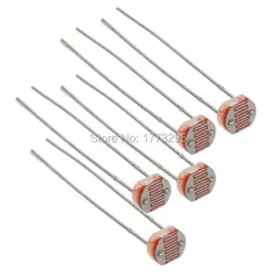 20 X GL5539 свет резистора LDR 5 мм Фоторезистор 5539 Фотопроводящий сопротивление светочувствительных резистора для Arduino