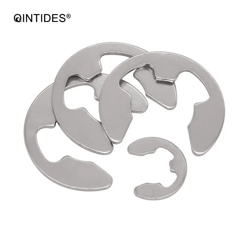 QINTIDES M4 M6 Lock washers retaining washers for shafts E type Circlips Retaining Ring 304