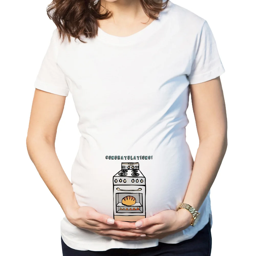 Chivry/ летняя футболка для беременных и беременных; женская футболка с коротким рукавом и рисунком для мамы и ребенка; Одежда для беременных; топы размера плюс - Цвет: Style 6