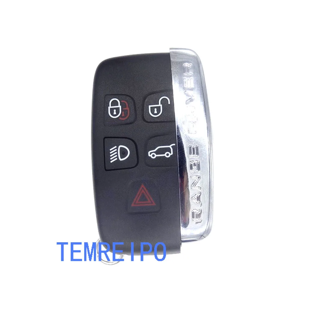 

5 Button Replacement Key Case For Range Rover Sport Evoq Smart Remote Key Shell For Land Rover LR2 LR4 Key Fob Cover