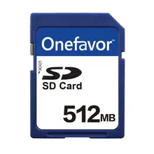 Cartão de memória onefavor, 512 mb seguro, cartão sd, caixa flash 512 mb + cartão de memória