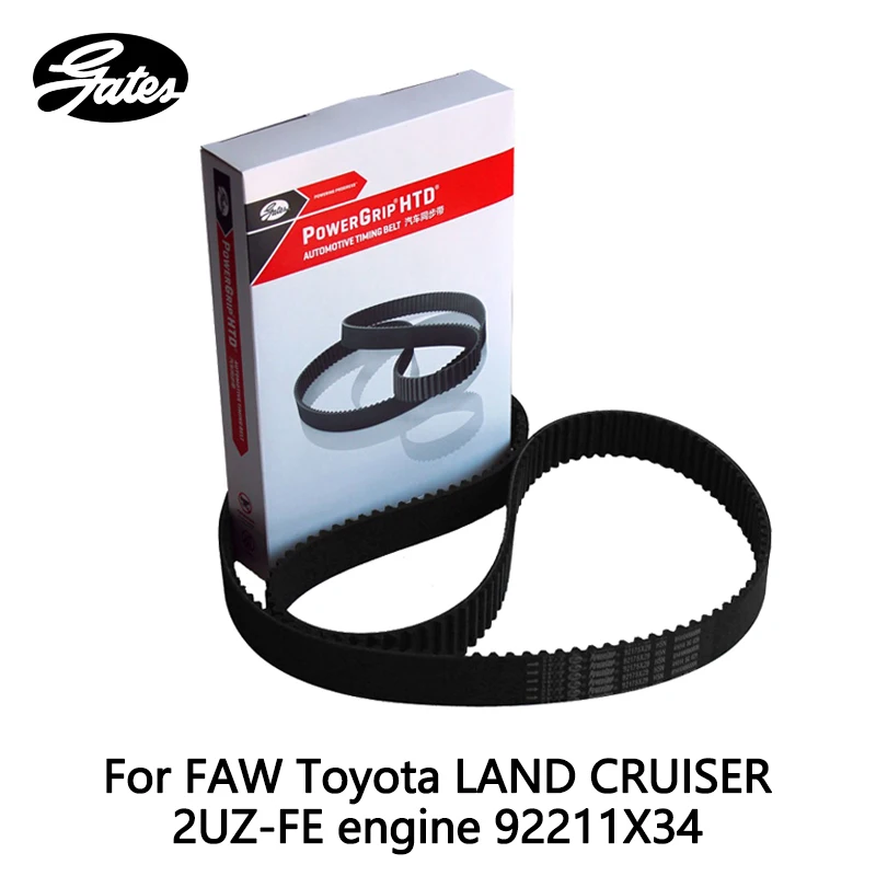 Gates Timing Belt For FAW Toyota LAND CRUISER 2UZ FE engine 92211X34