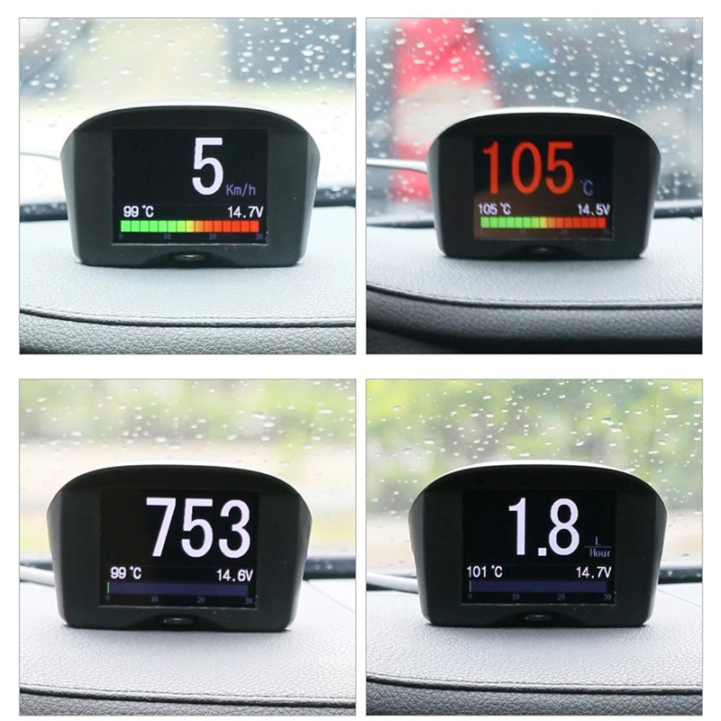 AUTOOL X50 Plus 12 В автомобиль OBD HUD Многофункциональный дисплей с цифровым измерителем