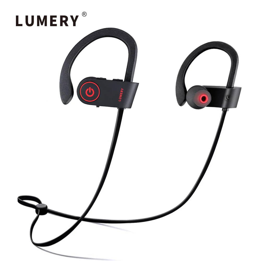 LUMERY Bluetooth наушники IPX7 Водонепроницаемый Беспроводной Спорт Bass с микрофоном для