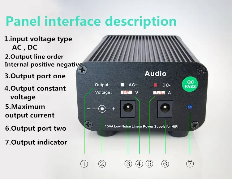 Mini LPS 15VA DC linear Power supply Dual DC parallel output variety of optional