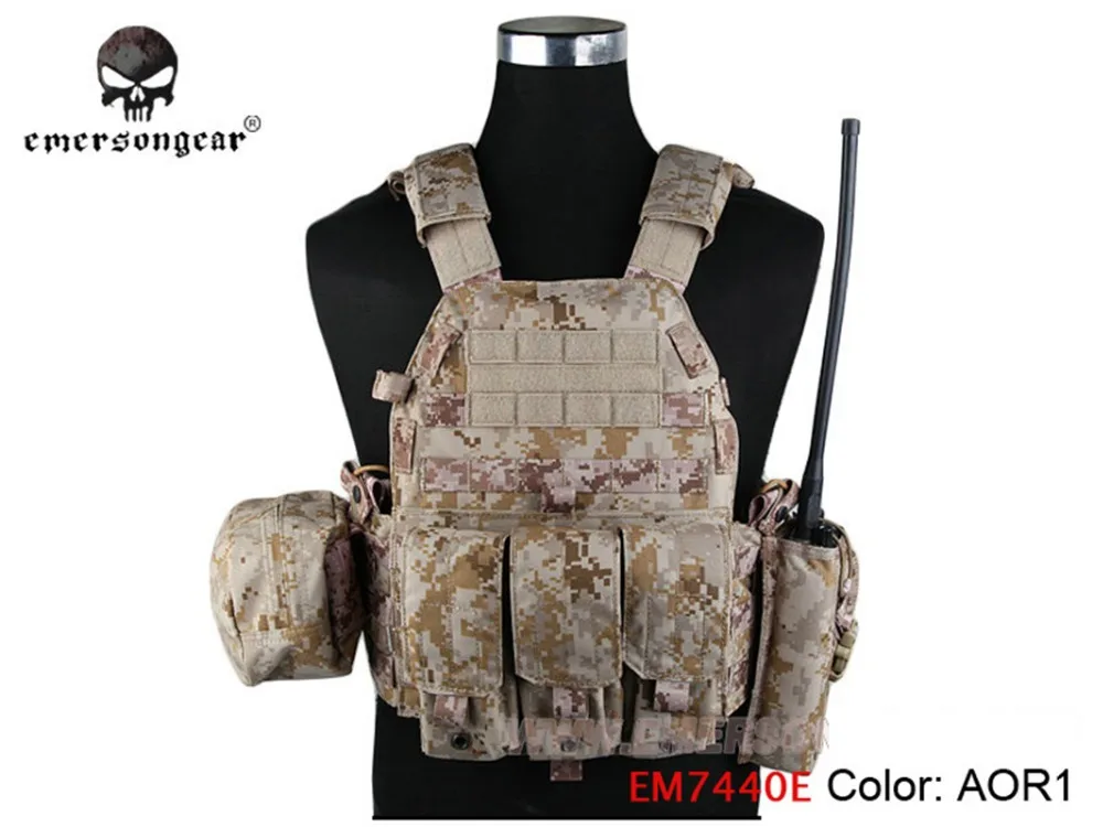 Снаряжение EMERSON LBT6094A стильный жилет с карманами для страйкбола Военная армейская