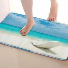 Пляжные Стиль Ванная комната коврик, забавные Нескользящие коврик для ванной, душ, Шторы s аксессуары, соответствующие вашему душ Шторы
