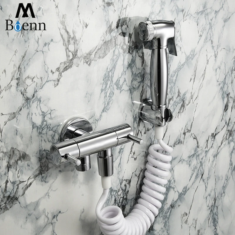 

Handheld Bidet Spray Shower Set Wall Bracket Toilet Sprayer Bidets Faucet Wall Mounted Square/Round Bathroom Accessories
