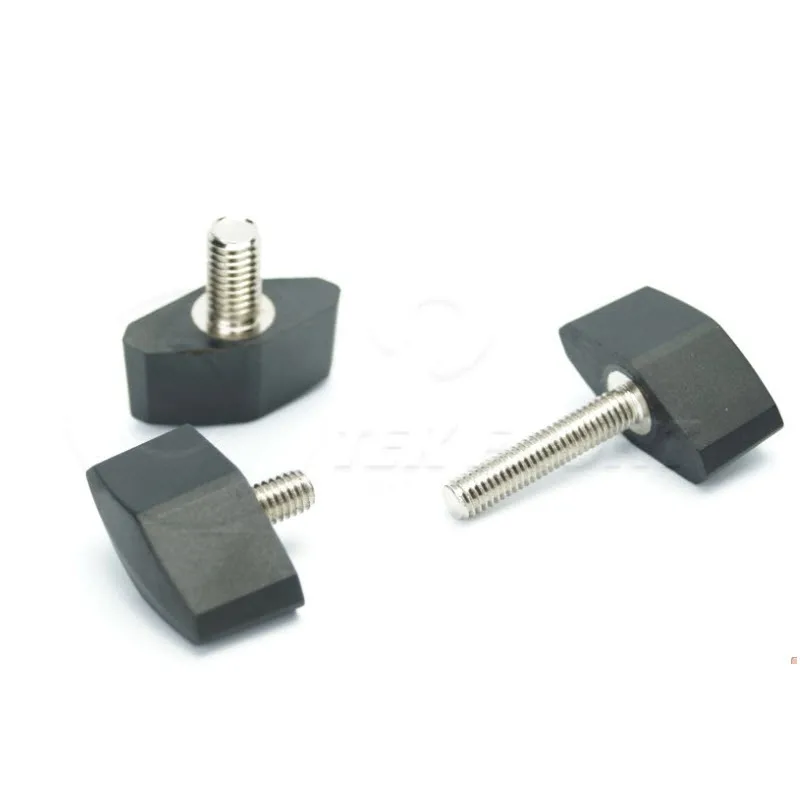 5pcs M6 10mm 50mm length straight handle hand twist screws t type