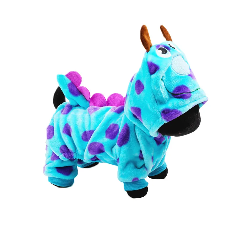 

Funny Dinosaur Chihuahua Warm Jumpsuit Pet Dog Clothes for Small Dogs Pets Clothing Pug Costume French Bulldog Hoodies XXS-L