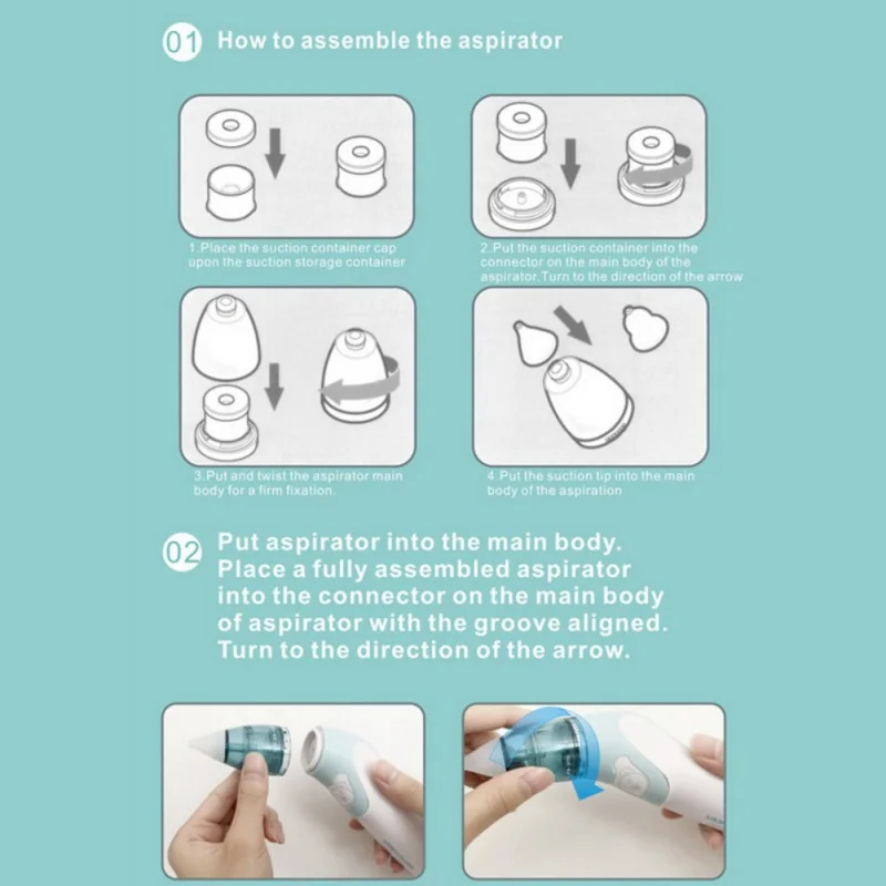 Детские Назальный аспиратор Электрический Безопасный гигиенических нос чистого сопение оборудования безопасный гигиенических нос