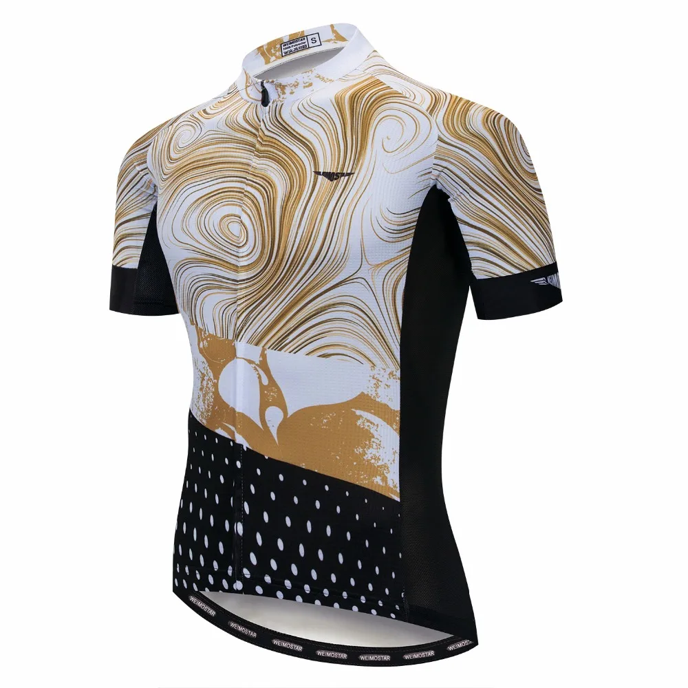 Men S Cycling Jersey Retro Short Sleeve Race Fit Mountain Bike Bicycle Jersey 2018 Cycling Shirts 