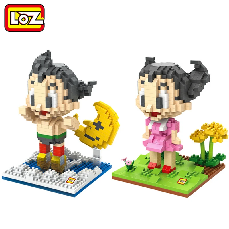 

LOZ Diamond Building Blocks Astro Boy Tetsuwan Atom Astroboy Action Figure Toy Children Educational DIY Toy 14+