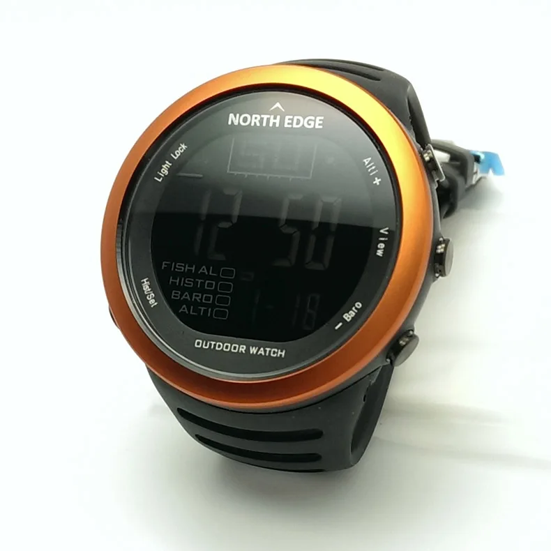  Hot NORTH EDGE Fishing Altimeter Barometer Thermometer Altitude Men Digital Watches Sports Climbing - 32677014851