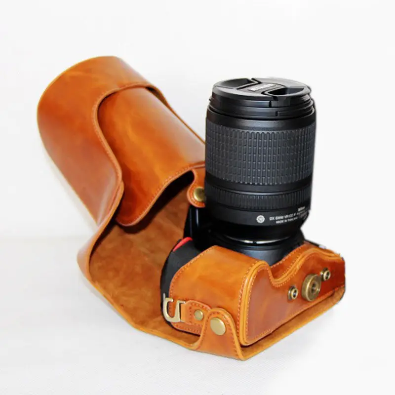 Многоцветный портативный чехол из искусственной кожи для цифровой камеры Nikon D5100