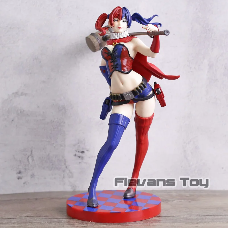 DC Comics Bishoujo Statue Harley Quinn 52 Ver. PVC Figure Collection Model Doll Toy Birthday Gift