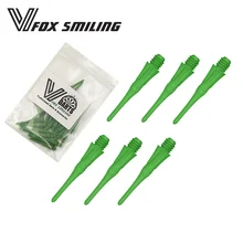 Fox Smiling 50 шт. 25 мм зеленая 2BA профессиональная дротика с мягким наконечником для Дротика s и электронная Дротика s