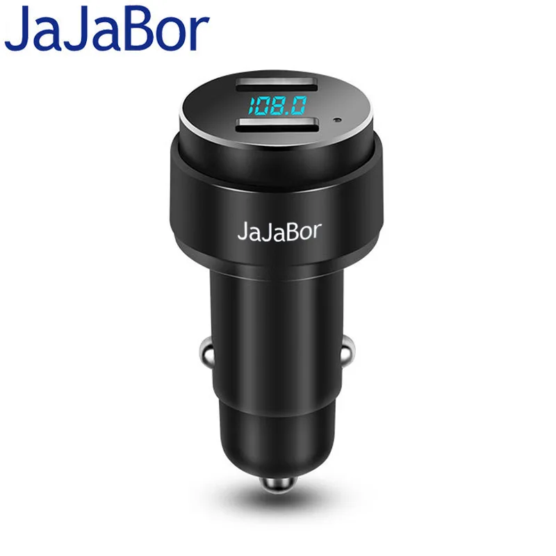 JaJaBor Bluetooth Car Kit Handsfree FM Transmitter MP3 Player Voltage Detection U Disk Playback Dual USB 5V 2.1A Car Charger JaJaBor Bluetooth Car Kit Handsfree FM Transmitter MP3 Player Voltage Detection U Disk Playback Dual USB 5V 2.1A Car Charger