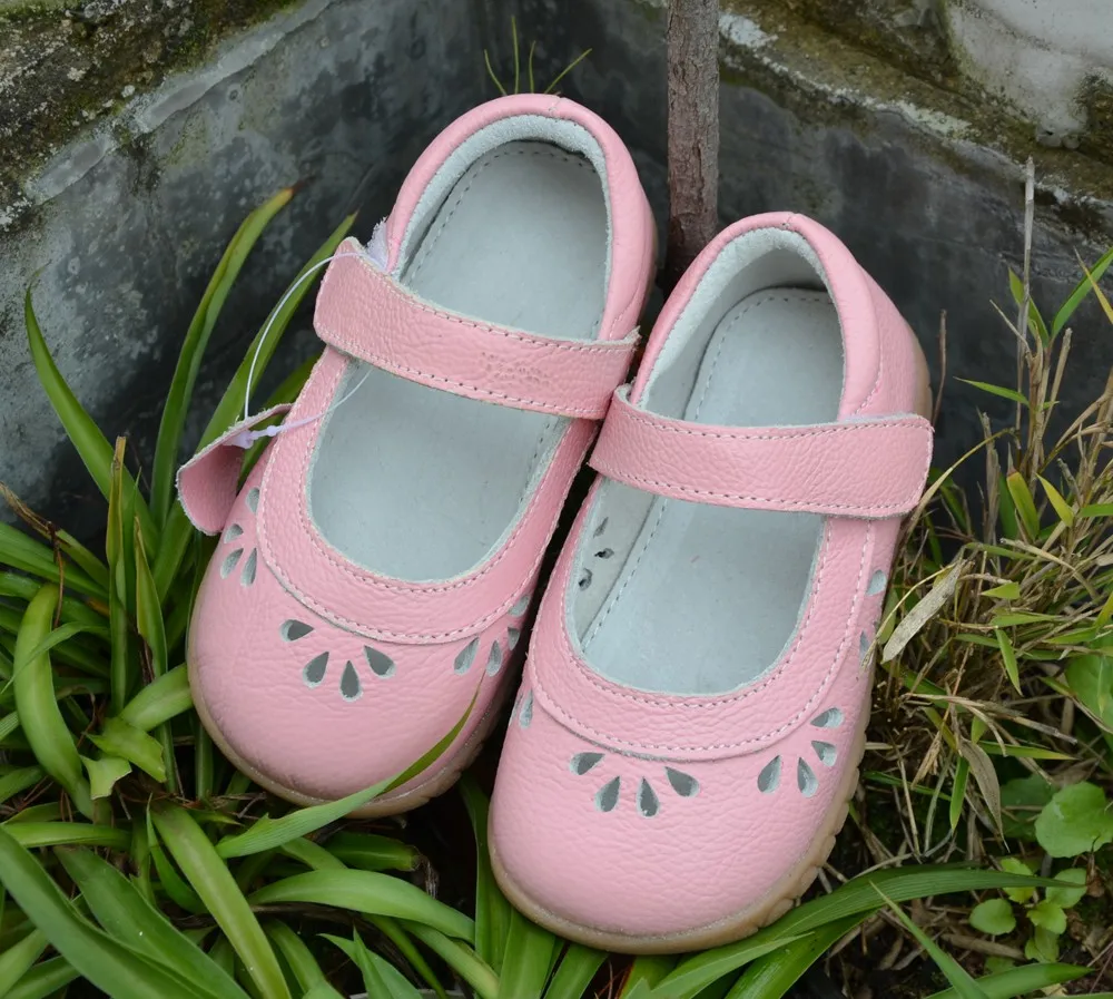 Обувь для девочек Натуральная кожа белый розовый Мэри Джейн цветок вырезы для Весна-осень осень в свадьбы christenning качество дешевых