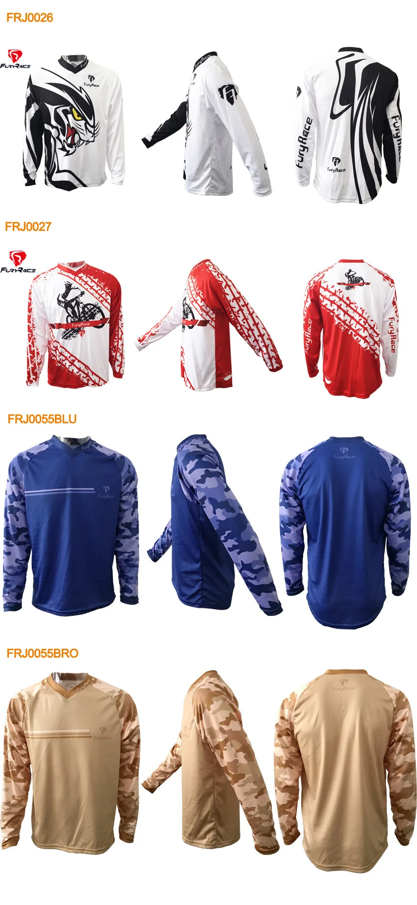 FURY Racing Wolf Enduro горные майки DH MTB BMX для езды на велосипеде одежда для мужчин горный велосипед внедорожный мотоцикл футболки