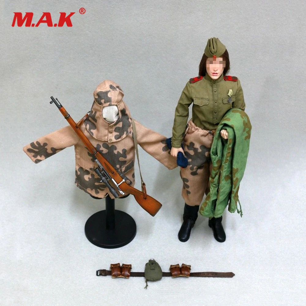 

Female Clothes AL100020 1/6 WWII Female Soviet Sniper Solider Cloth Set for 12" Action Figure Toys Accessories
