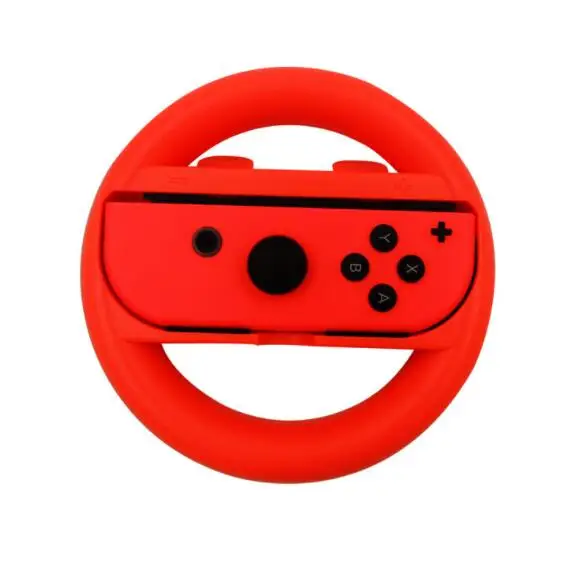 Joycon игровая рулевая гоночная ручка с поворотом клипса на рулевое колесо для переключателя NS Joy-Con контроллер геймпад ручка подставка поддержка - Цвет: Red