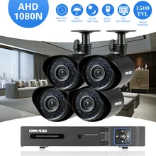 4CH DVR 1080N HDMI CCTV системы видеорегистратор 4 шт. 1500TVL домашней безопасности Водонепроницаемый ночного видения камеры наблюдения наборы