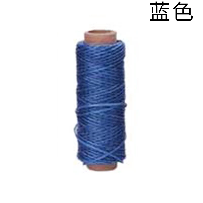White 50 м/рулон 150D плоская Вощеная линия DIY ручной работы для шитья кожи Воск нитки для шитья DIY инструмент для рукоделия швейные нитки инструмент для ремесленного пошива - Цвет: White