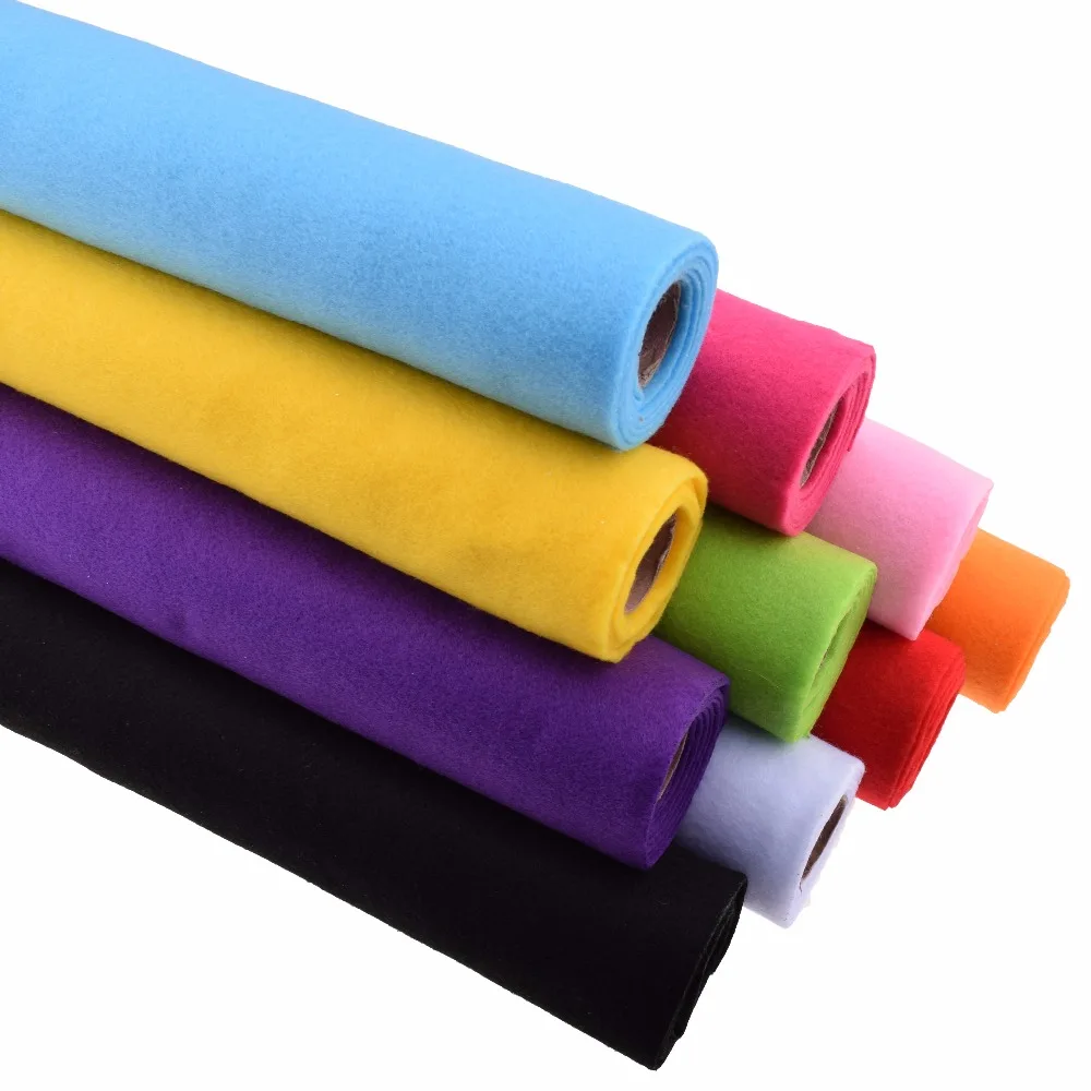 2mm Thickness Polyester Non Woven Felt Fabric Cloth/Soft Felt Of Home  Decoration Pattern Bundle For