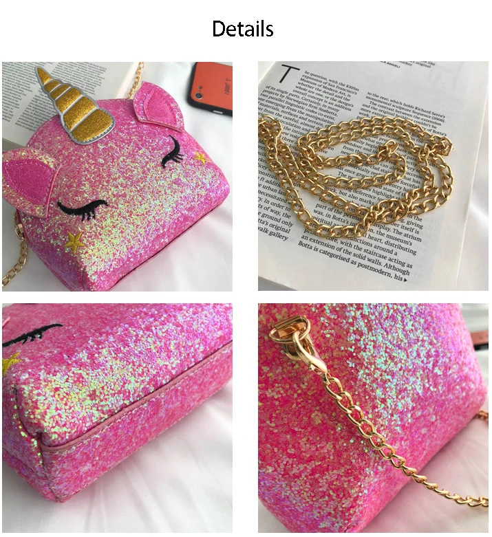 Raged Sheep Children's New Cartoon Cute Coin Purse Mini Personalized Sequin Chain Single Shoulder Bag Messenger Women Bag
