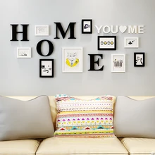 Несколько макетов фоторамок сочетание свадебный подарок 9 шт. фоторамки набор букв фоторамки для домашнего декора porta retrato