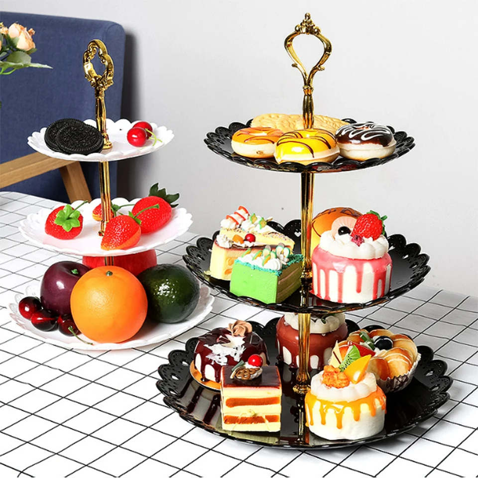 Transhome Cupcake Stand 2/3 Tier Plate Bracket металл(пластина не входит в комплект) Свадебная вечеринка подставка для торта фруктовые инструменты