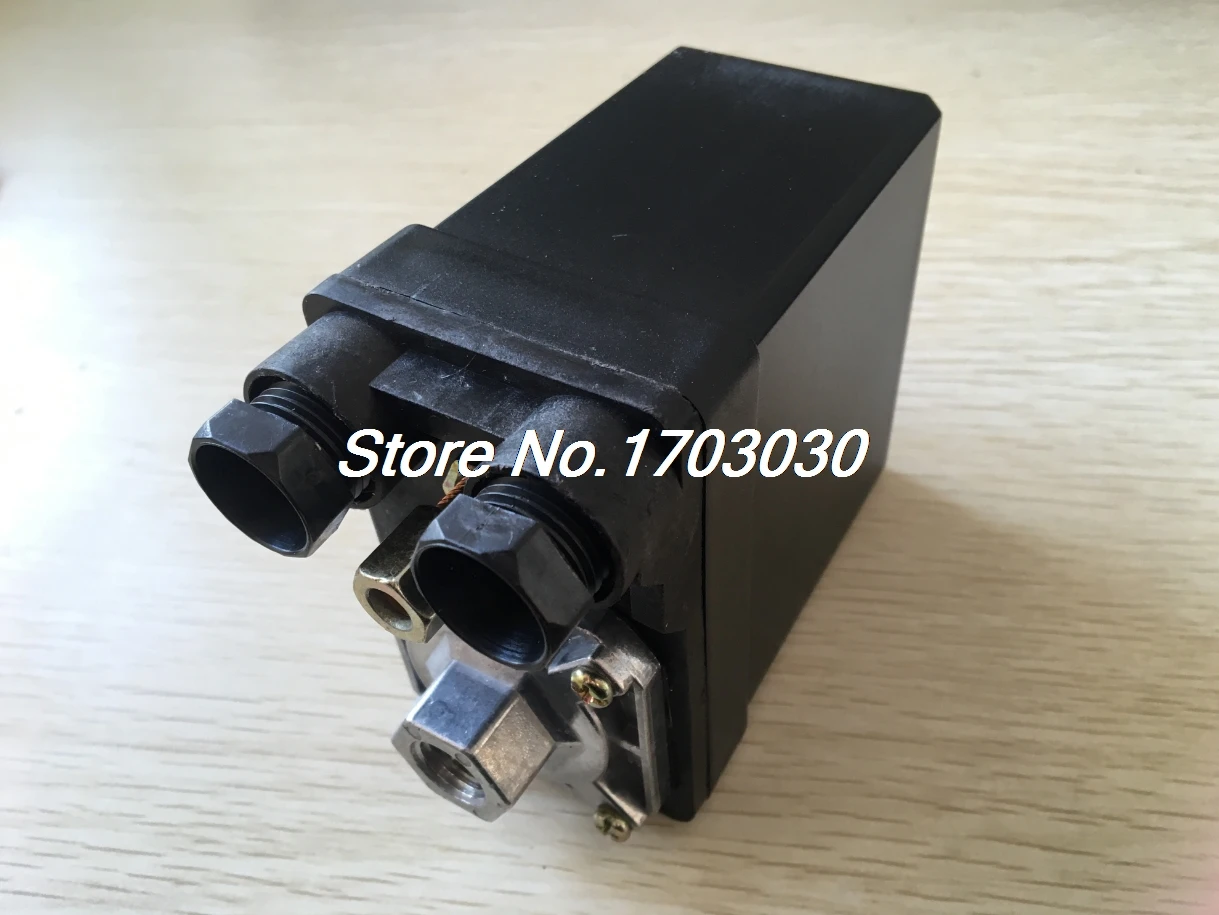 Online Interruptor de presión del compresor de aire de la válvula de Control de 380V 20A 175PSI 1 puerto 3 Fase