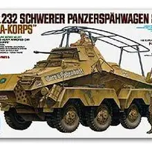 TAMIYA 1/35 масштабные модели 35297 Sd. Kfz.232 удаленный бронированный рекогносцировочный автомобиль "Африканский легион"