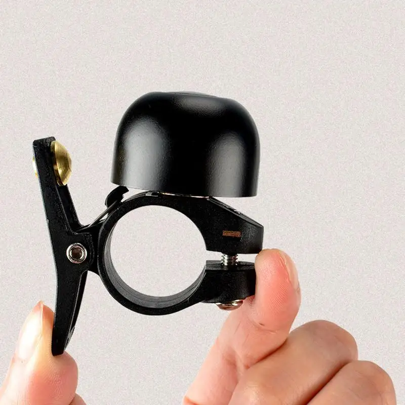 

For Safety Cycling Bicycle Handlebar Metal Ring Black Bike Bell Horn Sound Alarm Bicycle Accessory Outdoor Protective Bell Rings