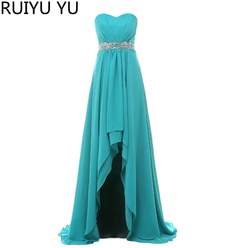 Real Picture High Low Bridesmaid Dresses 2017 Off the Shoulder