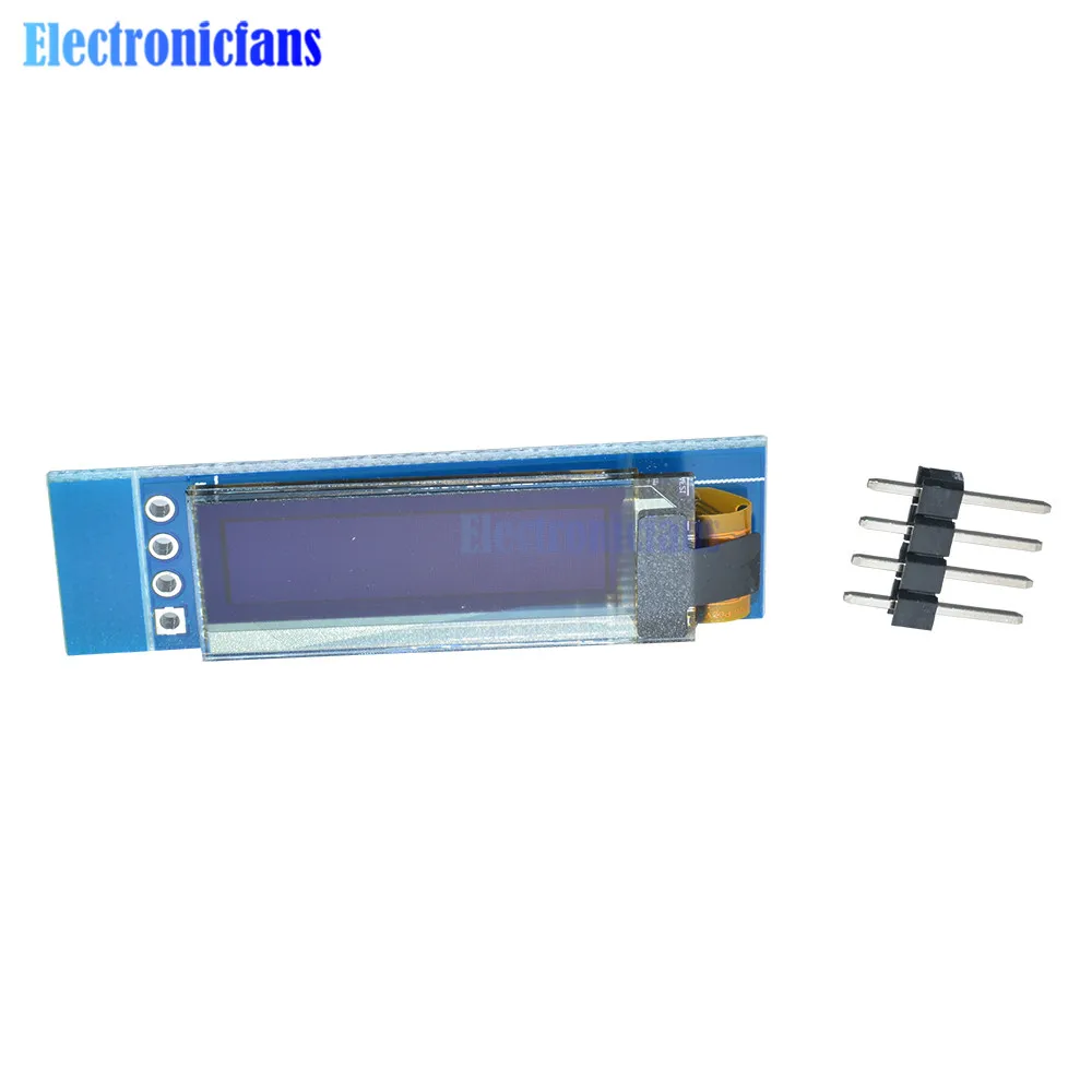 5 шт. 0,9" 0,91 дюйма 12832 128x32 IIC IEC синий OLED ЖК-дисплей модуль SSD1306 Драйвер IC DC 3,3 В 5 В для Arduino PIC DIY модуль