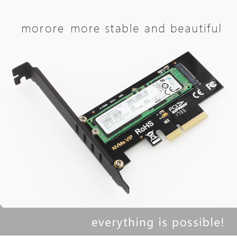 SK4 M.2 NVMe SSD NGFF к PCIE X4 адаптер M ключ интерфейсная карта поддерживает PCI Express 3,0x4 Размер 2230-2280 m.2 полная скорость хорошее Новое