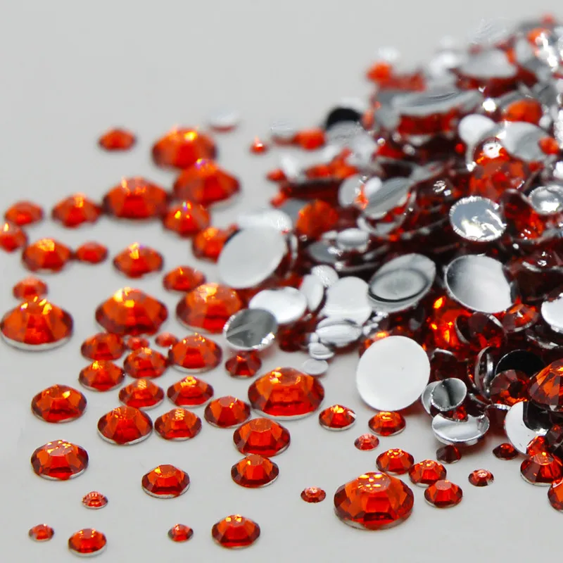 Violet Rhinestone Mixed Sizes Top Quality Non Hotfix Flatback Acrylic Rhinestones For Nail Art Decoration DIY Nail Mix Beads Pins & Pincushions