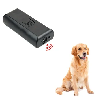 

LED Ultrasonic Dog Repeller Animal Training Device multi functional Trainer Pet Anti Barking Stop Banish Maching Collier Anti