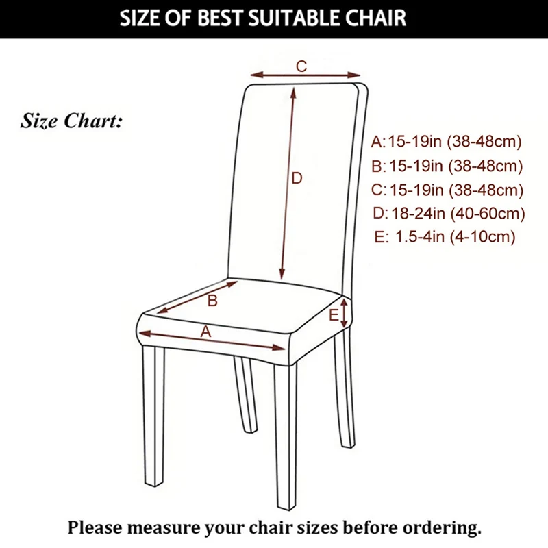Чехлы на стулья с цветочным принтом, эластичные чехлы на стулья в полоску из спандекса, современные съемные чехлы на стулья для кухни и свадьбы