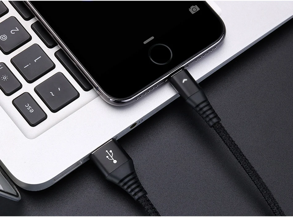 NOHON LED Charging&Sync Data Line 8 Pin Mobile Phone Cable For iphone 10 X 8 7 Plus For iPad Mini 2.4A Lighting Charge Cables 1M (21)