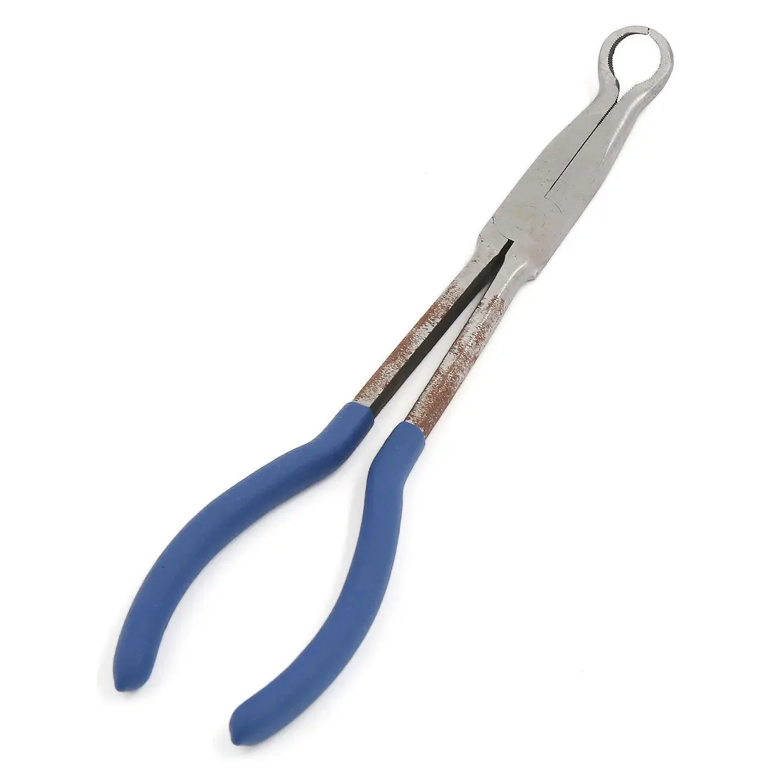 Uxcell a16050900ux0287 синий Щепка Тон Нескользящие рукоятки разъем гаечные ключи скрученная веревка Remover щипцы для наращивания волос