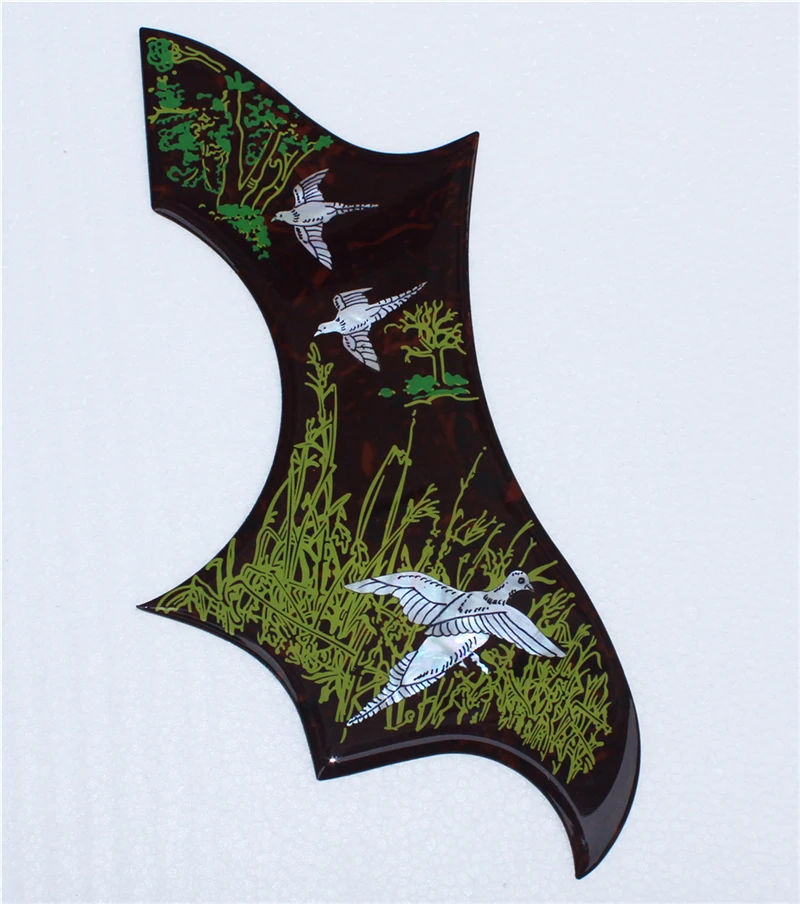 Acoustic guitar pickguard, thick celluloid guitar pickguards, abalone