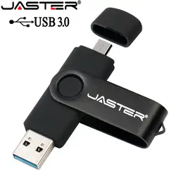 JASTER Новый Usb 3,0 OTG USB флэш-накопитель для смартфона/планшета/ПК 8 ГБ 16 ГБ 32 ГБ 64 Гб 128 ГБ Флэшка высокоскоростная ручка-накопитель пакет