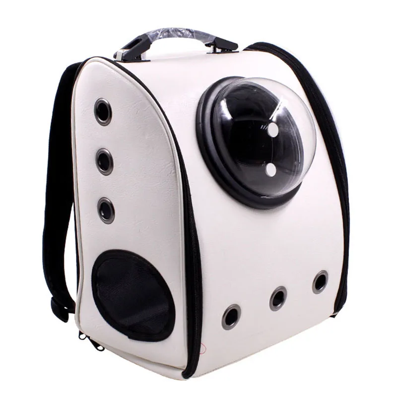 Кошка Рюкзак-переноска для собак на плечо Reflexivo космическая капсула в форме сумка-переноска для путешествий и Портативный сумка; товары для домашних животных - Цвет: White