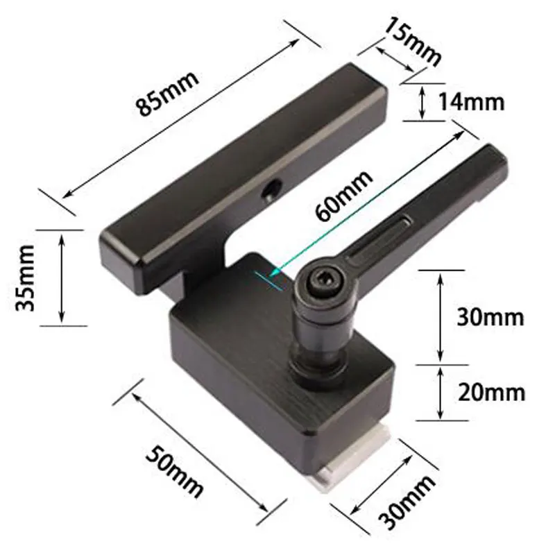 T слот Miter Track Stopper алюминиевый сплав желоб ограничитель флип ручная
